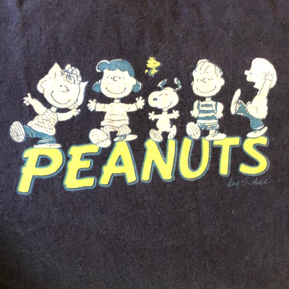 Vintage PEANUTS Size Medium 
SpellOut & characters ANVIL Cotton Official Merch - Picture 8 of 16